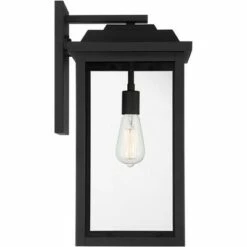 Brand new 😍 John Timberland Traditional Outdoor Wall Light Fixture Textured Black Metal 20 1/2" Clear Glass Panel Exterior House Porch Patio 🎁 -Outdoor Lighting Store unnamed file 3263