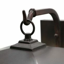 Hot Sale 😍 11.75" 1-Light Geometric Outdoor Wall Lantern Sconce Oil Rubbed Bronze - River of Goods 🤩 -Outdoor Lighting Store unnamed file 3284