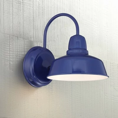 Hot Sale ๐ John Timberland Farmhouse Outdoor Wall Light Fixture Urban Barn Blue Gooseneck 11 1/4" for Exterior House Porch Patio Deck โญ 3 Hot Sale ๐ John Timberland Farmhouse Outdoor Wall Light Fixture Urban Barn Blue Gooseneck 11 1/4" for Exterior House Porch Patio Deck โญ