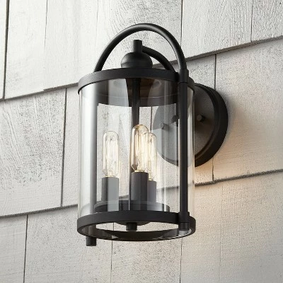 Best Sale โ John Timberland Modern Outdoor Wall Light Fixture Black 13" Cylindrical Glass for Exterior House Porch Patio Deck Entryway ๐ 3 Best Sale โ John Timberland Modern Outdoor Wall Light Fixture Black 13" Cylindrical Glass for Exterior House Porch Patio Deck Entryway ๐