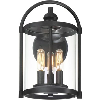 Best Sale โ John Timberland Modern Outdoor Wall Light Fixture Black 13" Cylindrical Glass for Exterior House Porch Patio Deck Entryway ๐ 4 Best Sale โ John Timberland Modern Outdoor Wall Light Fixture Black 13" Cylindrical Glass for Exterior House Porch Patio Deck Entryway ๐ - Image 2