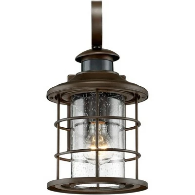 Promo ๐ John Timberland Coastal Outdoor Light Fixture Oiled Bronze 14" Seedy Glass Lantern Dusk to Dawn Motion Security Sensor for Exterior Porch ๐ 6 Promo ๐ John Timberland Coastal Outdoor Light Fixture Oiled Bronze 14" Seedy Glass Lantern Dusk to Dawn Motion Security Sensor for Exterior Porch ๐ - Image 4
