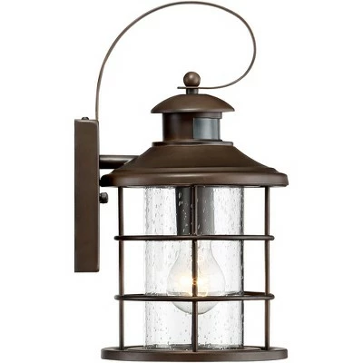 Promo ๐ John Timberland Coastal Outdoor Light Fixture Oiled Bronze 14" Seedy Glass Lantern Dusk to Dawn Motion Security Sensor for Exterior Porch ๐ 7 Promo ๐ John Timberland Coastal Outdoor Light Fixture Oiled Bronze 14" Seedy Glass Lantern Dusk to Dawn Motion Security Sensor for Exterior Porch ๐ - Image 5