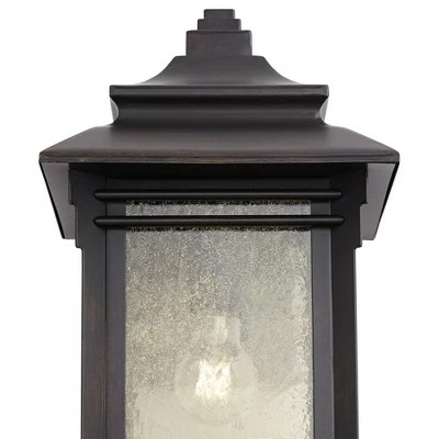 Best Sale 🎁 Franklin Iron Works Rustic Farmhouse Outdoor Wall Light Fixture Walnut Bronze Iron 16" Cream Glass for Exterior Patio Porch House ✔️ 4 Best Sale 🎁 Franklin Iron Works Rustic Farmhouse Outdoor Wall Light Fixture Walnut Bronze Iron 16" Cream Glass for Exterior Patio Porch House ✔️ - Image 2