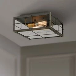 Top 10 🌟 John Timberland Modern Outdoor Ceiling Light Fixture Black 2-Light 5 1/2" Clear Glass for Exterior House Porch Patio Outside Deck 🔥