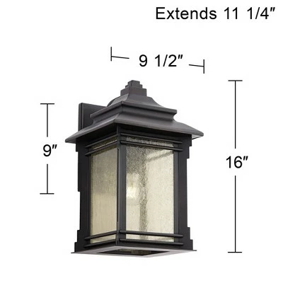 Best Sale 🎁 Franklin Iron Works Rustic Farmhouse Outdoor Wall Light Fixture Walnut Bronze Iron 16" Cream Glass for Exterior Patio Porch House ✔️ 9 Best Sale 🎁 Franklin Iron Works Rustic Farmhouse Outdoor Wall Light Fixture Walnut Bronze Iron 16" Cream Glass for Exterior Patio Porch House ✔️ - Image 7