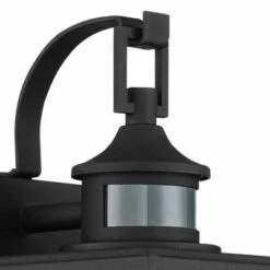 Best deal 🥰 John Timberland Mission Outdoor Wall Light Fixture Textured Black 13 3/4" Clear Stripped Glass Motion Security Sensor for Porch Entryway 🤩 -Outdoor Lighting Store unnamed file 3344