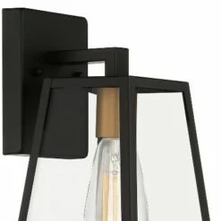 Cheapest 😀 John Timberland Modern Outdoor Wall Light Fixture Mystic Black Gold 10 3/4" Clear Glass Panels Exterior House Porch Patio Outside 🔥 -Outdoor Lighting Store unnamed file 3350