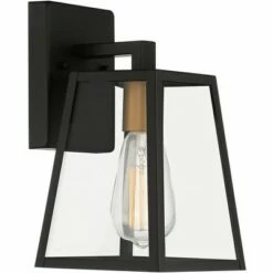 Cheapest 😀 John Timberland Modern Outdoor Wall Light Fixture Mystic Black Gold 10 3/4" Clear Glass Panels Exterior House Porch Patio Outside 🔥 -Outdoor Lighting Store unnamed file 3352