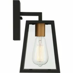 Cheapest 😀 John Timberland Modern Outdoor Wall Light Fixture Mystic Black Gold 10 3/4" Clear Glass Panels Exterior House Porch Patio Outside 🔥 -Outdoor Lighting Store unnamed file 3353