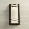 Coupon ⌛ John Timberland Modern Outdoor Wall Sconce Fixture Rubbed Bronze 16" Opal Etched Glass for Exterior House Porch Patio ⌛ -Outdoor Lighting Store unnamed file 3355