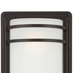 Coupon ⌛ John Timberland Modern Outdoor Wall Sconce Fixture Rubbed Bronze 16" Opal Etched Glass for Exterior House Porch Patio ⌛ -Outdoor Lighting Store unnamed file 3356