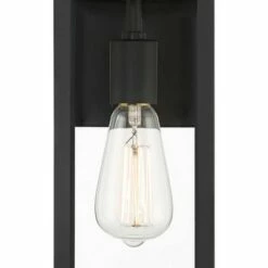 Flash Sale ⭐ John Timberland Modern Outdoor Wall Lights Fixtures Set of 2 Mystic Black Damp Rated 14" Clear Glass Exterior House Porch Patio 💯 -Outdoor Lighting Store unnamed file 3360