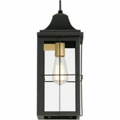 Best reviews of 🌟 John Timberland Traditional Outdoor Wall Light Fixture Black Warm Gold 18 1/2" Clear Glass Panels for Exterior House Porch Patio 👍 -Outdoor Lighting Store unnamed file 3405