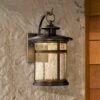 Cheap 🧨 Franklin Iron Works Industrial Vintage Rustic Outdoor Wall Light Fixture LED Bronze 11 1/2" Seedy Glass Exterior House 🎁 -Outdoor Lighting Store unnamed file 3407