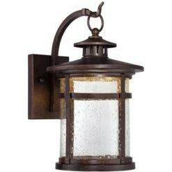 Cheap 🧨 Franklin Iron Works Industrial Vintage Rustic Outdoor Wall Light Fixture LED Bronze 11 1/2" Seedy Glass Exterior House 🎁 -Outdoor Lighting Store unnamed file 3410
