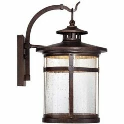 Cheap 🧨 Franklin Iron Works Industrial Vintage Rustic Outdoor Wall Light Fixture LED Bronze 11 1/2" Seedy Glass Exterior House 🎁 -Outdoor Lighting Store unnamed file 3411