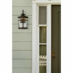 Cheap 🧨 Franklin Iron Works Industrial Vintage Rustic Outdoor Wall Light Fixture LED Bronze 11 1/2" Seedy Glass Exterior House 🎁 -Outdoor Lighting Store unnamed file 3413