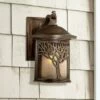 Best Pirce ⌛ John Timberland Mission Outdoor Wall Light Fixture Bronze Tree Motif 12 1/4" Amber Glass Lantern for Exterior House Porch Patio 🔔 -Outdoor Lighting Store unnamed file 3424