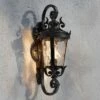 Outlet ❤️ John Timberland Traditional Outdoor Wall Light Fixture Black Steel Scroll 19" Clear 🔨 Hammered Glass for Exterior House Porch Patio 😀 -Outdoor Lighting Store unnamed file 3443