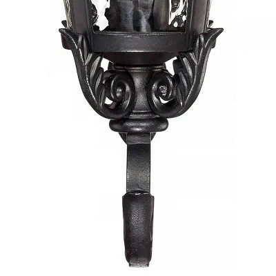 Outlet โค๏ธ John Timberland Traditional Outdoor Wall Light Fixture Black Steel Scroll 19" Clear ๐จ Hammered Glass for Exterior House Porch Patio ๐ 5 Outlet โค๏ธ John Timberland Traditional Outdoor Wall Light Fixture Black Steel Scroll 19" Clear ๐จ Hammered Glass for Exterior House Porch Patio ๐ - Image 3