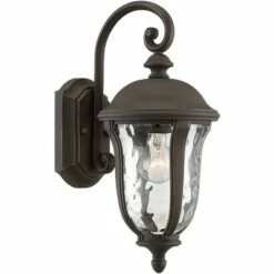 Brand new 🛒 John Timberland Traditional Outdoor Wall Light Fixture Bronze 16 3/4" Clear 🔨 Hammered Glass for Exterior House Porch Patio Deck 😍 -Outdoor Lighting Store unnamed file 3454