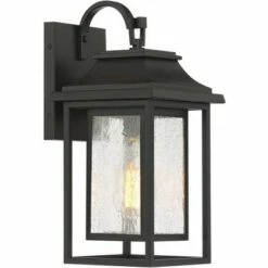 Discount 🛒 John Timberland Modern Outdoor Wall Light Fixture Painted Bronze 15" Seeded Clear Glass Lantern Exterior House Porch Patio Deck 🔔 -Outdoor Lighting Store unnamed file 3459