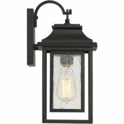 Discount 🛒 John Timberland Modern Outdoor Wall Light Fixture Painted Bronze 15" Seeded Clear Glass Lantern Exterior House Porch Patio Deck 🔔 -Outdoor Lighting Store unnamed file 3460