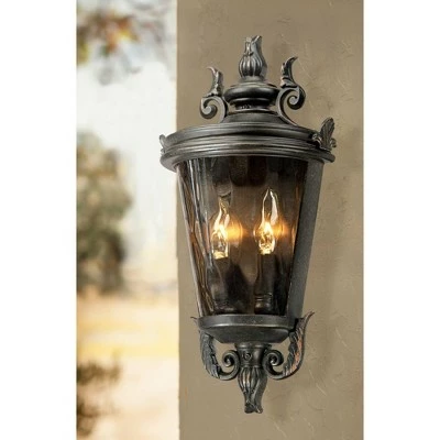 Cheap ๐ John Timberland Traditional Outdoor Light Fixture Veranda Bronze Scroll 17" Champagne ๐จ Hammered Glass for Exterior Porch ๐งจ 3 Cheap ๐ John Timberland Traditional Outdoor Light Fixture Veranda Bronze Scroll 17" Champagne ๐จ Hammered Glass for Exterior Porch ๐งจ