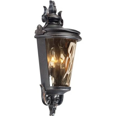 Cheap ๐ John Timberland Traditional Outdoor Light Fixture Veranda Bronze Scroll 17" Champagne ๐จ Hammered Glass for Exterior Porch ๐งจ 6 Cheap ๐ John Timberland Traditional Outdoor Light Fixture Veranda Bronze Scroll 17" Champagne ๐จ Hammered Glass for Exterior Porch ๐งจ - Image 4