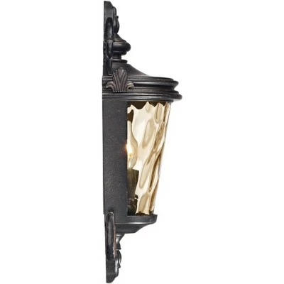 Cheap ๐ John Timberland Traditional Outdoor Light Fixture Veranda Bronze Scroll 17" Champagne ๐จ Hammered Glass for Exterior Porch ๐งจ 7 Cheap ๐ John Timberland Traditional Outdoor Light Fixture Veranda Bronze Scroll 17" Champagne ๐จ Hammered Glass for Exterior Porch ๐งจ - Image 5