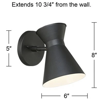 Discount 🔔 John Timberland Modern Outdoor Wall Light Fixture LED Black Steel 8" Swivel Head for Exterior House Porch Patio Deck 🔥 8 Discount 🔔 John Timberland Modern Outdoor Wall Light Fixture LED Black Steel 8" Swivel Head for Exterior House Porch Patio Deck 🔥 - Image 6