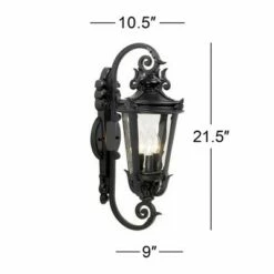 Outlet ⌛ John Timberland Mediterranean Outdoor Wall Light Fixture Black Scroll Arm 21 1/2" Clear 🔨 Hammered Glass for House Porch Patio ❤️ 14 Outlet ⌛ John Timberland Mediterranean Outdoor Wall Light Fixture Black Scroll Arm 21 1/2" Clear 🔨 Hammered Glass for House Porch Patio ❤️ -Outdoor Lighting Store unnamed file 3512