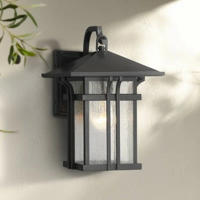 Wholesale 😀 John Timberland Mission Outdoor Wall Light Fixture Painted Bronze 10 1/2" Seeded Clear Glass Lantern for House Porch Patio Deck 🤩 3 Wholesale 😀 John Timberland Mission Outdoor Wall Light Fixture Painted Bronze 10 1/2" Seeded Clear Glass Lantern for House Porch Patio Deck 🤩