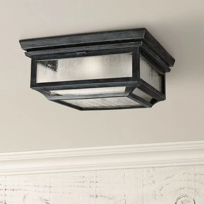 Cheap ๐ Feiss Shepherd 13"W Weathered Zinc Outdoor Ceiling Light ๐งจ 2 Cheap ๐ Feiss Shepherd 13"W Weathered Zinc Outdoor Ceiling Light ๐งจ