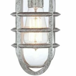 Promo 🥰 John Timberland Farmhouse Outdoor Wall Light Fixture Galvanized Steel 13 1/4" Caged Clear Glass for Barn House Porch Patio ✨ 9 Promo 🥰 John Timberland Farmhouse Outdoor Wall Light Fixture Galvanized Steel 13 1/4" Caged Clear Glass for Barn House Porch Patio ✨ -Outdoor Lighting Store unnamed file 3538