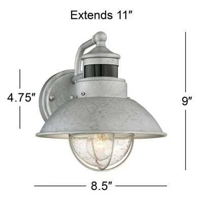 Coupon 👏 John Timberland Outdoor Wall Light Fixture Farmhouse Galvanized 9" Motion Security Sensor Dusk to Dawn for House Patio Porch ✔️ 8 Coupon 👏 John Timberland Outdoor Wall Light Fixture Farmhouse Galvanized 9" Motion Security Sensor Dusk to Dawn for House Patio Porch ✔️ - Image 6