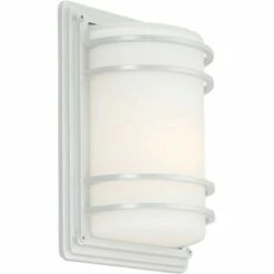 Brand new 😀 John Timberland Modern Industrial Outdoor Wall Sconce Fixture Silver 11" Opal Etched Glass for Exterior House Porch Patio Deck 🛒 -Outdoor Lighting Store unnamed file 3551