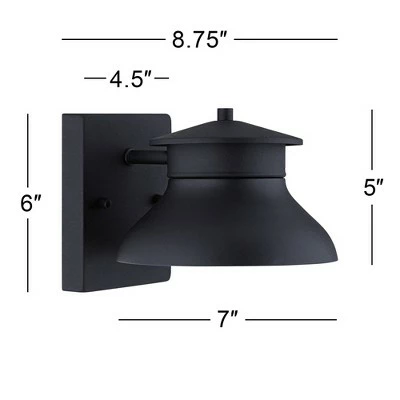 New 👏 John Timberland Modern Outdoor Wall Light Fixture LED Black 5" Non Glass Dark Sky for Exterior House Porch Patio Deck Barn 👍 8 New 👏 John Timberland Modern Outdoor Wall Light Fixture LED Black 5" Non Glass Dark Sky for Exterior House Porch Patio Deck Barn 👍 - Image 6