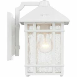 Best Sale 🥰 Kathy Ireland Sierra Craftsman 11" High White Outdoor Wall Light 🛒 -Outdoor Lighting Store unnamed file 3563