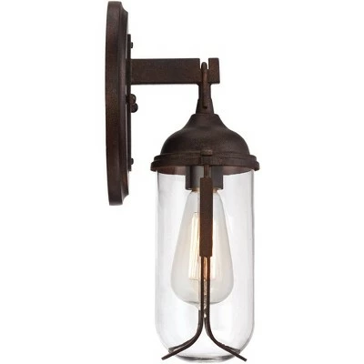 Deals 👏 Franklin Iron Works Vintage Industrial Outdoor Wall Light Fixture Bronze 15" Clear Glass Edison Bulb for Exterior House Porch 😉 6 Deals 👏 Franklin Iron Works Vintage Industrial Outdoor Wall Light Fixture Bronze 15" Clear Glass Edison Bulb for Exterior House Porch 😉 - Image 4