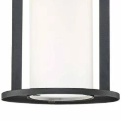 Buy 🌟 John Timberland Modern Outdoor Wall Light Fixture LED Black 13" Caged White Frosted Glass for Exterior House Porch Patio Deck 🥰 -Outdoor Lighting Store unnamed file 3575