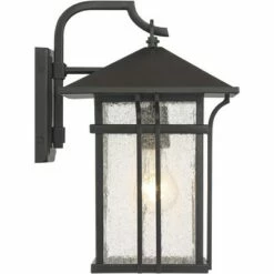 Best Pirce 🛒 John Timberland Mission Outdoor Wall Light Fixture Painted Bronze 14" Seeded Clear Glass Lantern for House Porch Patio Deck 😀 -Outdoor Lighting Store unnamed file 3582