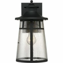 New 💯 John Timberland Outdoor Wall Light Fixtures Set of 2 Cast Iron Black 15" Clear Seedy Glass for Exterior House Porch Patio Deck 😉 -Outdoor Lighting Store unnamed file 3602