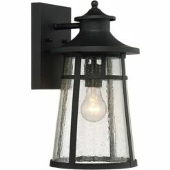 New 💯 John Timberland Outdoor Wall Light Fixtures Set of 2 Cast Iron Black 15" Clear Seedy Glass for Exterior House Porch Patio Deck 😉 -Outdoor Lighting Store unnamed file 3603