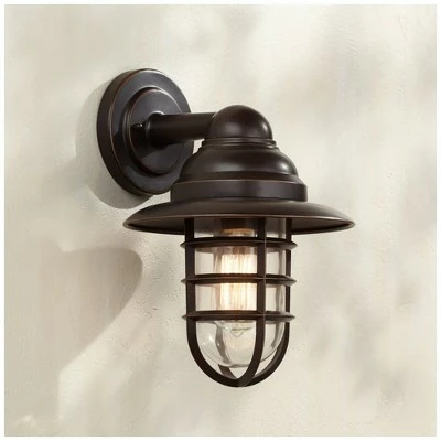 Best Pirce 👍 John Timberland Industrial Outdoor Barn Light Fixture Handsome Bronze 13 1/4" Clear Glass for Exterior Patio Porch House 🌟 3 Best Pirce 👍 John Timberland Industrial Outdoor Barn Light Fixture Handsome Bronze 13 1/4" Clear Glass for Exterior Patio Porch House 🌟