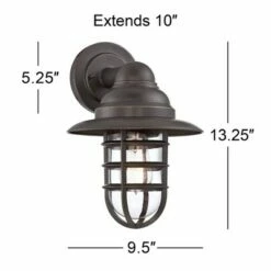 Best Pirce 👍 John Timberland Industrial Outdoor Barn Light Fixture Handsome Bronze 13 1/4" Clear Glass for Exterior Patio Porch House 🌟 14 Best Pirce 👍 John Timberland Industrial Outdoor Barn Light Fixture Handsome Bronze 13 1/4" Clear Glass for Exterior Patio Porch House 🌟 -Outdoor Lighting Store unnamed file 3612