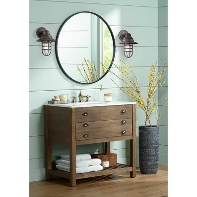 Best Pirce 👍 John Timberland Industrial Outdoor Barn Light Fixture Handsome Bronze 13 1/4" Clear Glass for Exterior Patio Porch House 🌟 9 Best Pirce 👍 John Timberland Industrial Outdoor Barn Light Fixture Handsome Bronze 13 1/4" Clear Glass for Exterior Patio Porch House 🌟 - Image 7