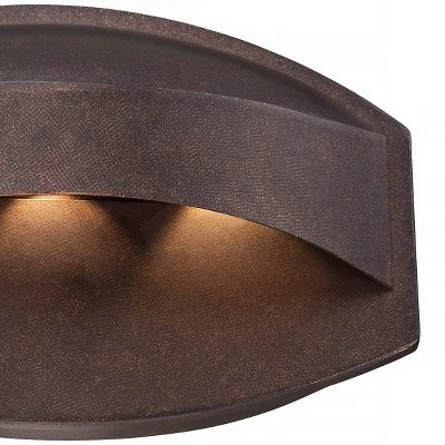 Cheapest 🌟 Possini Euro Design Modern Outdoor Wall Light Fixture LED Bronze 11" Wide Eyebrow Dark Sky for Exterior House Porch Patio Deck ✔️ 4 Cheapest 🌟 Possini Euro Design Modern Outdoor Wall Light Fixture LED Bronze 11" Wide Eyebrow Dark Sky for Exterior House Porch Patio Deck ✔️ - Image 2