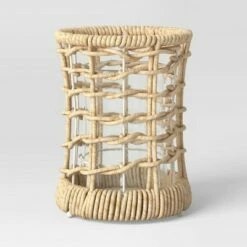 Cheap 💯 Threshold Designed W/Studio McGee Maize Outdoor Lantern Candle Holders Tan - Threshold™ designed with Studio McGee 🛒 -Outdoor Lighting Store unnamed file 362